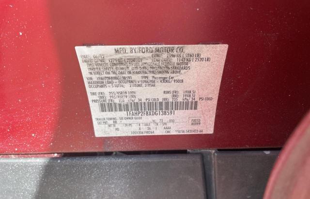 Photo 10 from auction – 2013 FORD TAURUS LIM with VIN 1FAHP2F8XDG138591