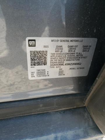 Photo 14 from auction – 2021 GMC ACADIA SLT with VIN 1GKKNML45MZ208462