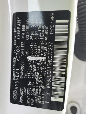 Photo 14 from auction – 2022 HYUNDAI TUCSON BLU with VIN KM8JBCA15NU073237