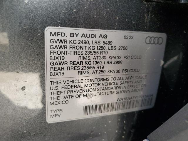 Photo 14 from auction – 2023 AUDI Q5 PREMIUM with VIN WA1EAAFY1P2116094