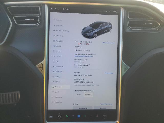 Photo 9 from auction – 2016 TESLA MODEL S with VIN 5YJSA1E43GF142765