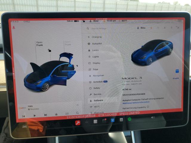 Photo 9 from auction – 2018 TESLA MODEL 3 with VIN 5YJ3E1EB0JF063858
