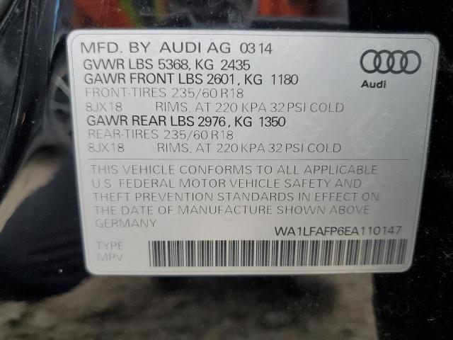 Photo 14 from auction – 2014 AUDI Q5 PREMIUM with VIN WA1LFAFP6EA110147