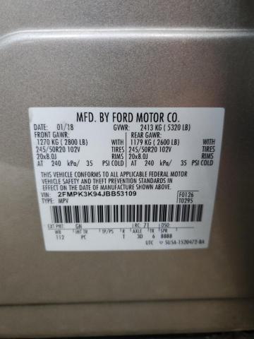 Photo 14 from auction – 2018 FORD EDGE TITAN with VIN 2FMPK3K94JBB53109