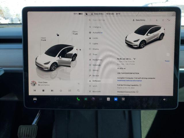 Photo 9 from auction – 2022 TESLA MODEL Y with VIN 7SAYGDEE2NF427024
