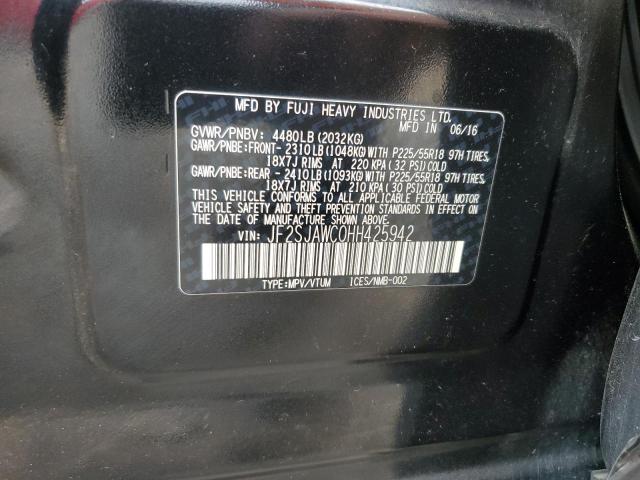 Photo 14 from auction – 2017 SUBARU FORESTER 2 with VIN JF2SJAWC0HH425942