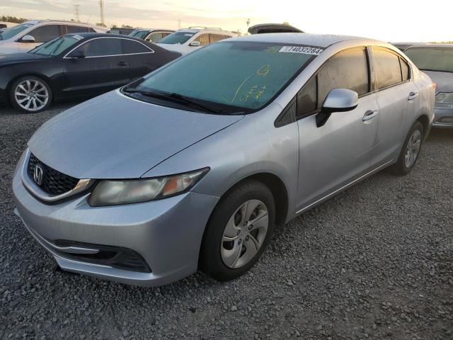 HONDA CIVIC LX 2013 with VIN 19XFB2F56DE032208 - Photo from auction