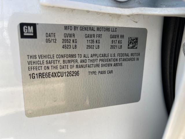 Photo 10 from auction – 2012 CHEVROLET VOLT with VIN 1G1RE6E4XCU126296