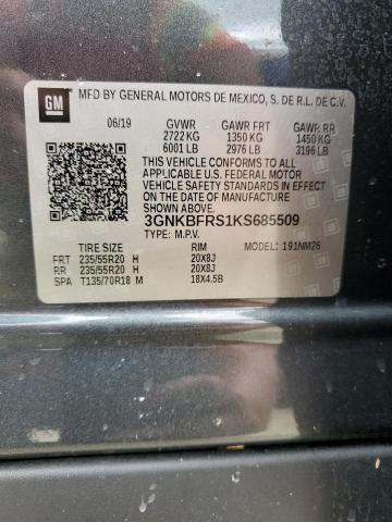 Photo 14 from auction – 2019 CHEVROLET BLAZER PRE with VIN 3GNKBFRS1KS685509
