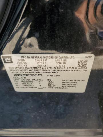 Photo 14 from auction – 2012 CHEVROLET EQUINOX LS with VIN 2GNFLCEK7C6361127