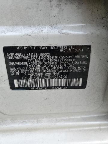 Photo 14 from auction – 2014 SUBARU XV CROSSTR with VIN JF2GPAGC3EH337434