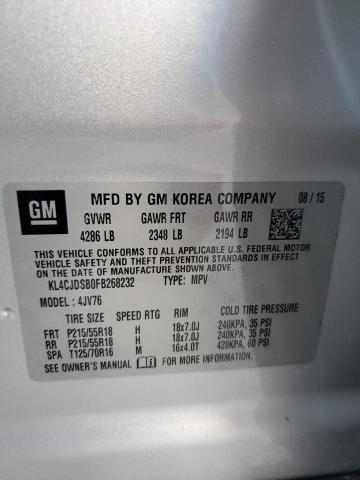 Photo 14 from auction – 2015 BUICK ENCORE PRE with VIN KL4CJDSB0FB268232
