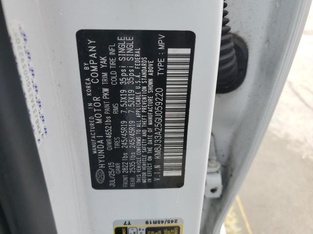 Photo 14 from auction – 2016 HYUNDAI TUCSON LIM with VIN KM8J33A25GU059220