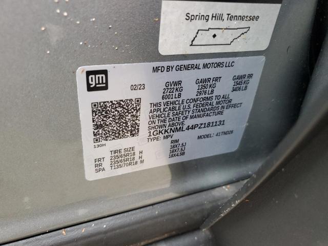 Photo 14 from auction – 2023 GMC ACADIA SLT with VIN 1GKKNML44PZ181131