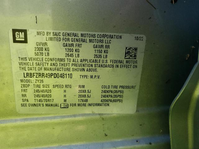 Photo 14 from auction – 2023 BUICK ENVISION A with VIN LRBFZRR49PD048110