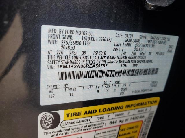 Photo 14 from auction – 2024 FORD EXPEDITION with VIN 1FMJK2A86REA55787