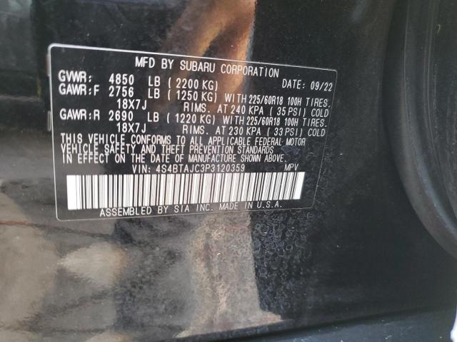 Photo 14 from auction – 2023 SUBARU OUTBACK ON with VIN 4S4BTAJC3P3120359