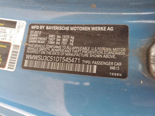 Photo 14 from auction – 2013 MINI COOPER with VIN WMWSU3C51DT545471