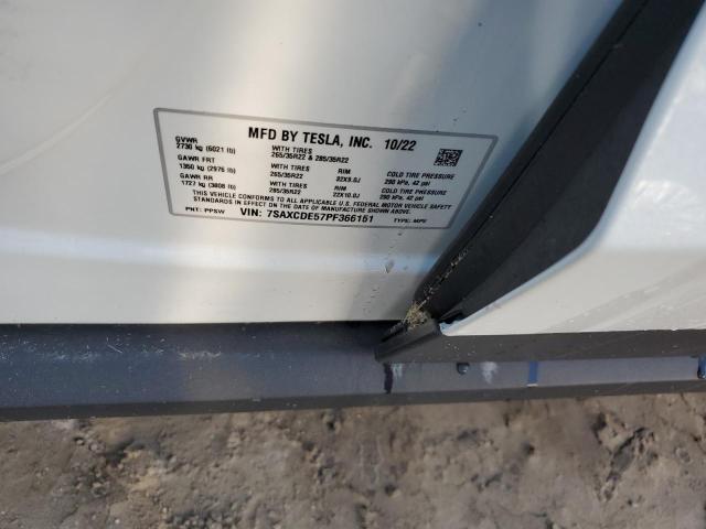 Photo 14 from auction – 2023 TESLA MODEL X with VIN 7SAXCDE57PF366151