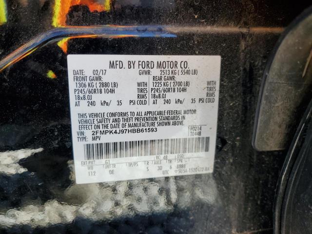 Photo 14 from auction – 2017 FORD EDGE SEL with VIN 2FMPK4J97HBB61593