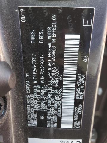 Photo 14 from auction – 2020 TOYOTA 4RUNNER SR with VIN JTEBU5JR2L5746962