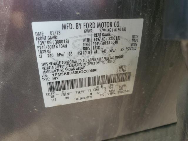 Photo 14 from auction – 2013 FORD EXPLORER X with VIN 1FM5K8D80DGC09696