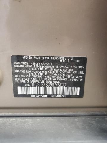 Photo 14 from auction – 2009 SUBARU FORESTER 2 with VIN JF2SH64639H745022