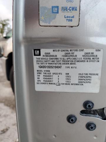 Photo 14 from auction – 2005 GMC ENVOY with VIN 1GKDS13S352184347