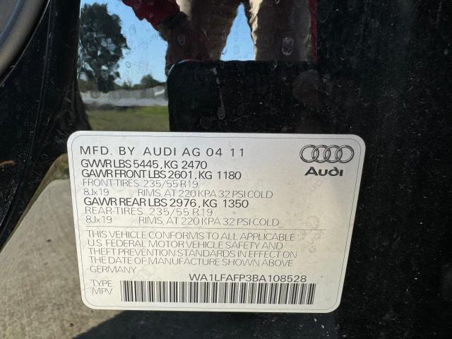 Photo 10 from auction – 2011 AUDI Q5 PREMIUM with VIN WA1LFAFP3BA108528