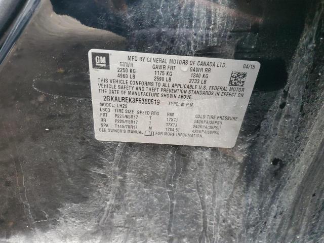 Photo 14 from auction – 2015 GMC TERRAIN SL with VIN 2GKALREK3F6360619