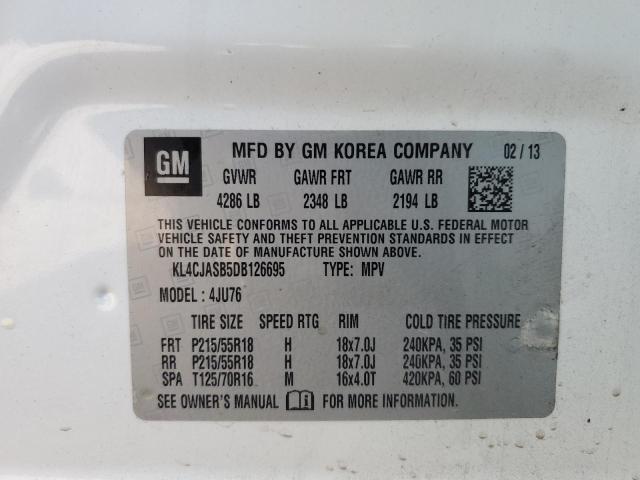 Photo 14 from auction – 2013 BUICK ENCORE with VIN KL4CJASB5DB126695