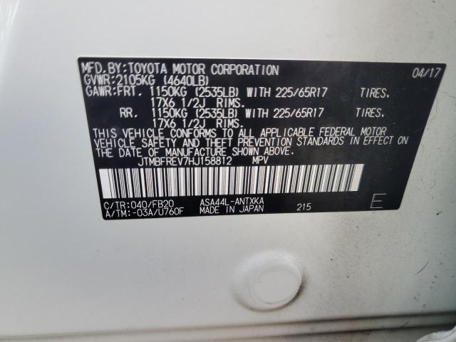 Photo 14 from auction – 2017 TOYOTA RAV4 LE with VIN JTMBFREV7HJ158812