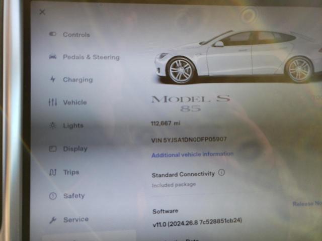 Photo 9 from auction – 2013 TESLA MODEL S with VIN 5YJSA1DN0DFP05907