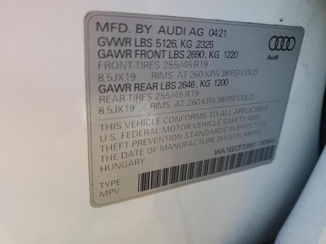 Photo 14 from auction – 2021 AUDI Q3 PREMIUM with VIN WA1EECF33M1130844