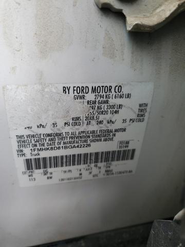 Photo 14 from auction – 2011 FORD EXPLORER X with VIN 1FMHK8D81BGA42226