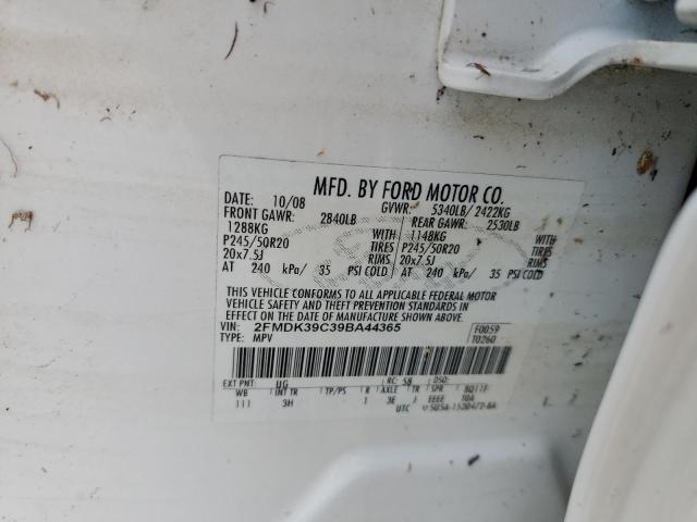 Photo 14 from auction – 2009 FORD EDGE LIMIT with VIN 2FMDK39C39BA44365