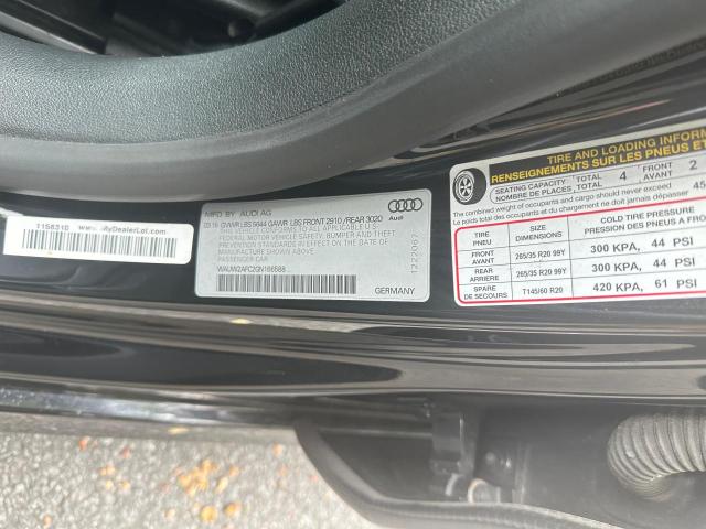 Photo 10 from auction – 2016 AUDI S7 PRESTIG with VIN WAUW2AFC2GN166588