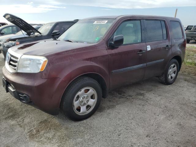 HONDA PILOT LX 2012 with VIN 5FNYF4H23CB018691 - Photo from auction