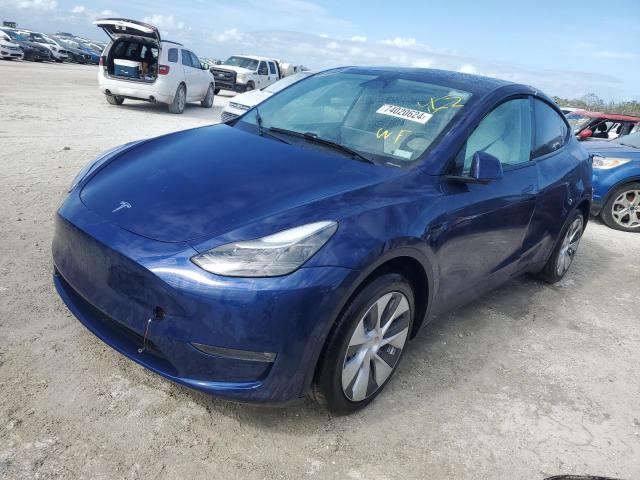 TESLA MODEL Y 2022 with VIN 7SAYGDEE1NF532914 - Photo from auction