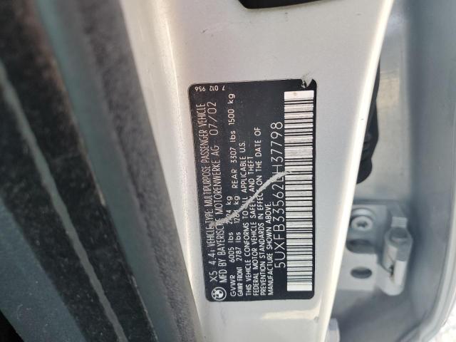 Photo 14 from auction – 2002 BMW X5 4.4I with VIN 5UXFB33562LH37798