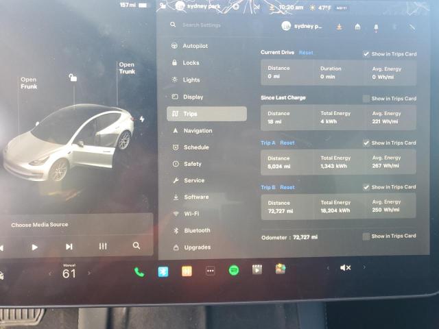 Photo 9 from auction – 2021 TESLA MODEL 3 with VIN 5YJ3E1EA3MF058679