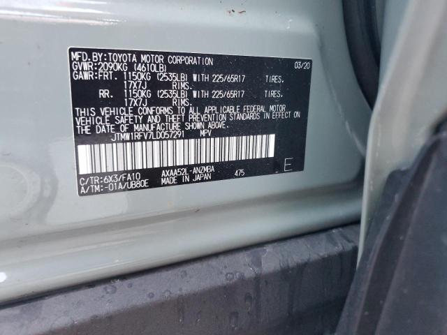 Photo 14 from auction – 2020 TOYOTA RAV4 XLE with VIN JTMW1RFV7LD057291
