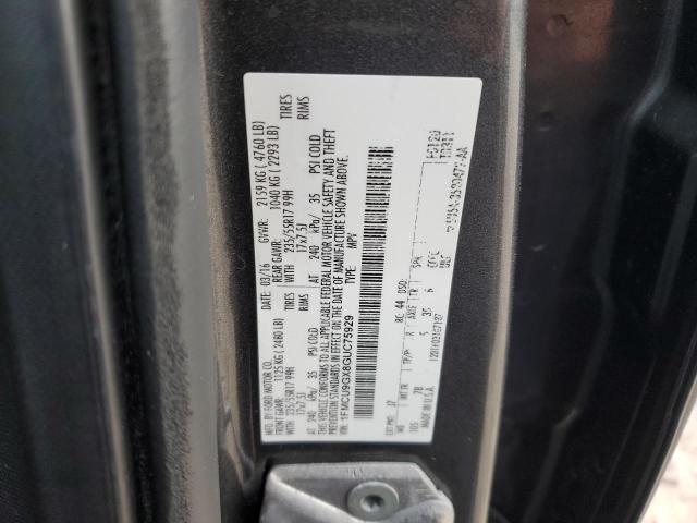 Photo 14 from auction – 2016 FORD ESCAPE SE with VIN 1FMCU9GX8GUC75929