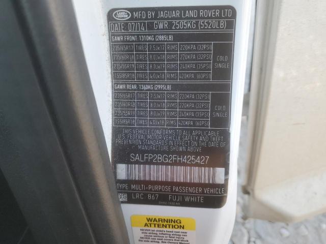 Photo 14 from auction – 2015 LAND ROVER LR2 SE with VIN SALFP2BG2FH425427