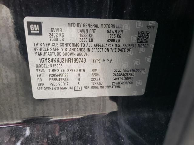 Photo 14 from auction – 2017 CADILLAC ESCALADE E with VIN 1GYS4KKJ2HR189749