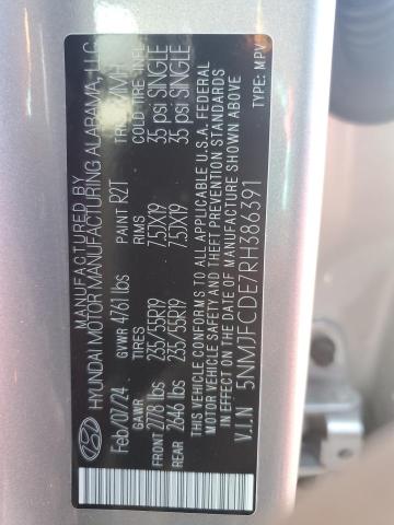 Photo 14 from auction – 2024 HYUNDAI TUCSON SEL with VIN 5NMJFCDE7RH386391
