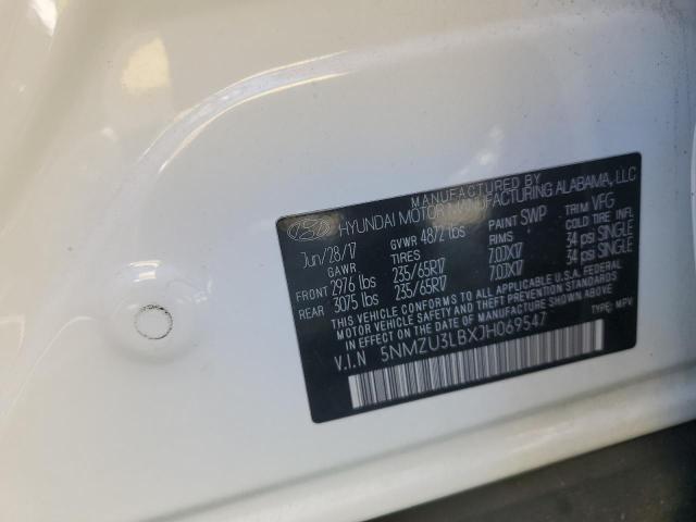 Photo 14 from auction – 2018 HYUNDAI SANTA FE S with VIN 5NMZU3LBXJH069547