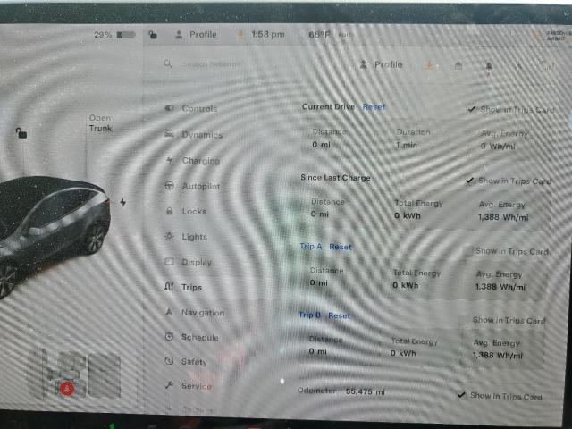 Photo 9 from auction – 2021 TESLA MODEL Y with VIN 5YJYGDEE6MF083323