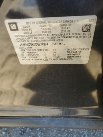 Photo 14 from auction – 2013 CHEVROLET EQUINOX LT with VIN 2GNALDEK0D6274994