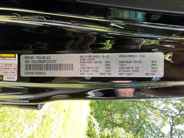 Photo 10 from auction – 2023 JEEP GLADIATOR with VIN 1C6JJTBG5PL513127